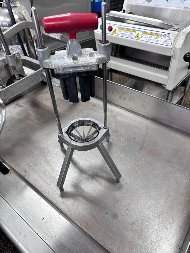 Clean Lincoln Food Product Eight Wedge T-Handle Pusher Block 15053 for Vollrath Redco NSF  - Image 2 of 7