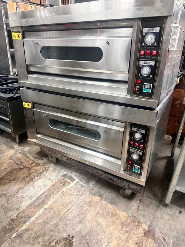 New Single Deck Commercial Bread or Pizza Electric Oven 110 Volt Tested and Working - Image 9 of 9