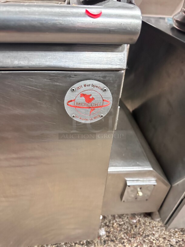 Certified Working Mercury 24x24 Commercial Donut Fryer With Filter Gas NSF  - Image 8 of 10