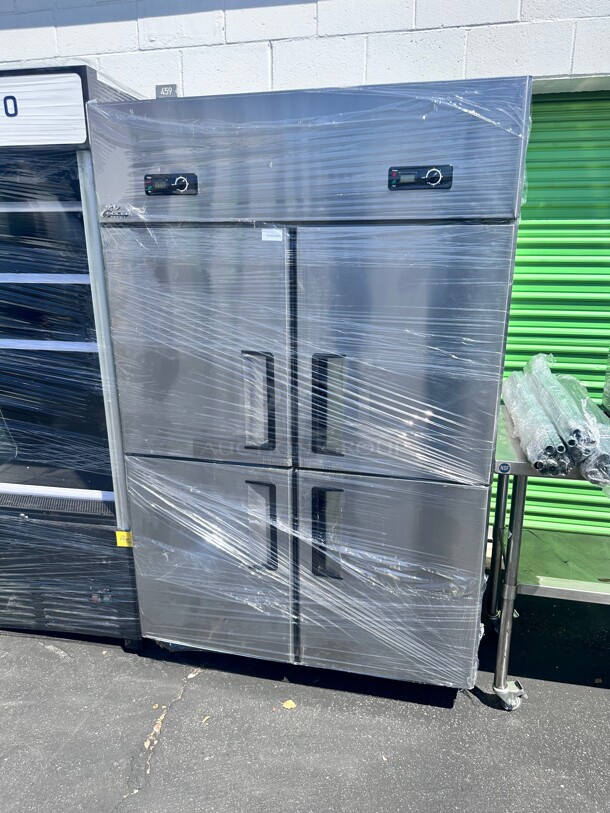 One Year Old Cooler Depot SCL-820 Four Door Commercial Freezer 220 Volt  - Image 4 of 7