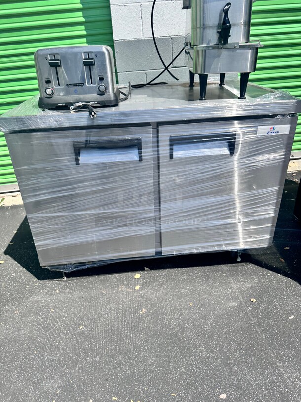 One Year Old Cooler Depot UCC-48R-HC 48 inch Undercounter Refrigerator 115 Volt  - Image 4 of 7