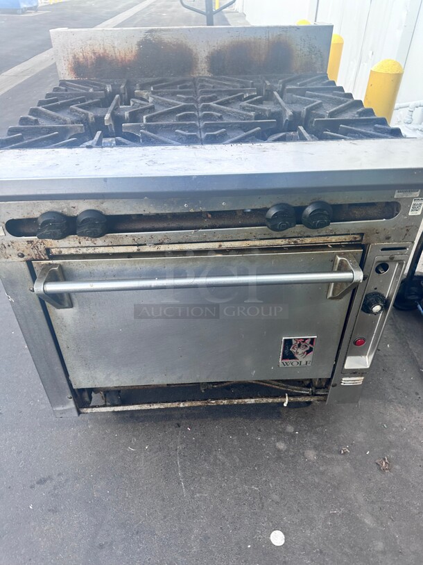 Wolf Commercial Gas 6 Burner With Oven - Image 2 of 6
