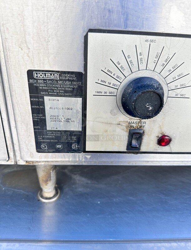 Star MM14 Holman 14 inch W Belt High Volume Conveyor Toaster 1000 Slices/Hr 220 Volt  - Image 8 of 8