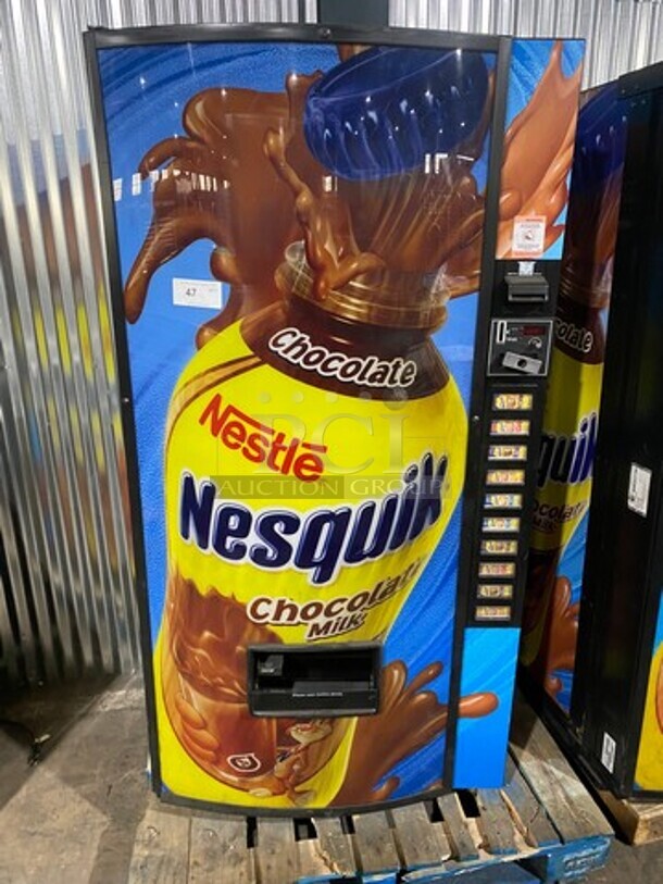 Royal Vendors Commercial Drink Vending Machine! 10 Drink Selections! With Bill And Coin Acceptor! Suitable For Indoor And Outdoor Use! Model: RVCDE65010 SN: 200329FA00057 115V 60HZ 1 Phase - Image 1 of 8