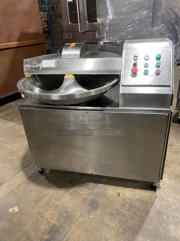 Nice! Late Model! Jixiang Commercial Countertop Buffalo Chopper! All Stainless Steel! Model ZB40 Serial 2019072! 240V! Working When Removed! - Image 1 of 9