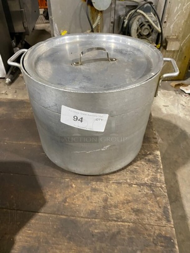 Metal Stock Pot! With Side Handles! With Lid! - Image 1 of 4