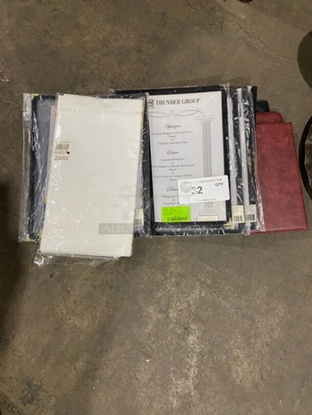 ALL ONE MONEY! New Menu Holders And Check Books! - Image 1 of 5