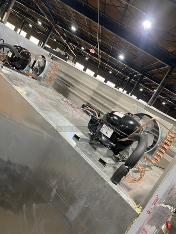 WOW! BRAND NEW! OUT OF THE BOX! LATE MODEL! 2021 Stainless Steel Commercial 6 Half Door Reach In Cooler! On Casters! Model: WG16L 110V - Image 9 of 10