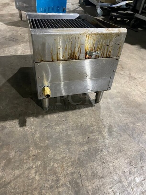 CPG Commercial Countertop Natural Gas Powered 15" Char Broiler Grill! With Back & Side Splashes! All Stainless Steel! Model CBR15 Serial 351CRCPG15! On Legs! - Image 3 of 9