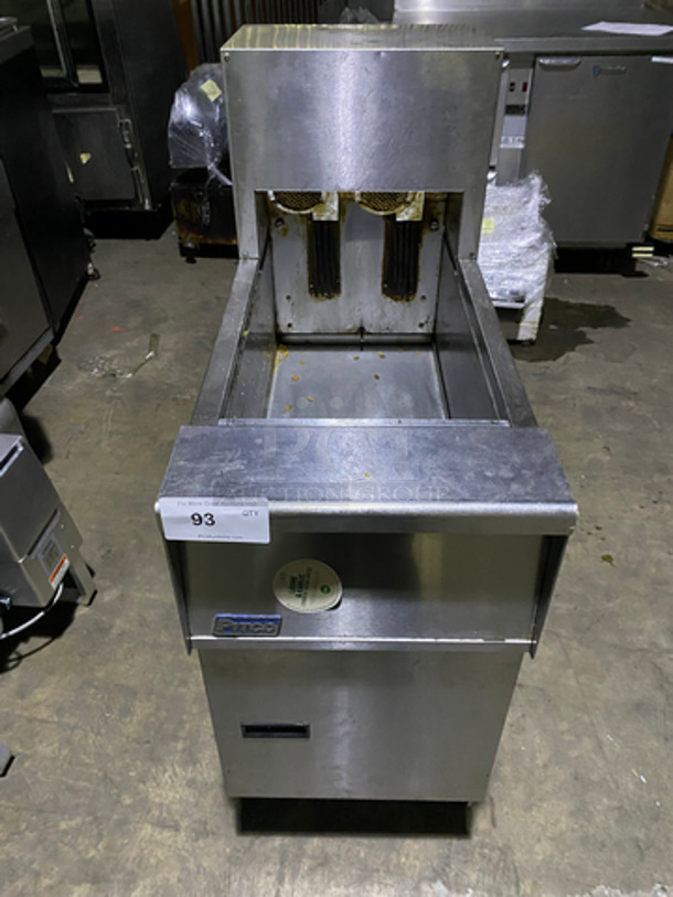 Pitco Commercial Electric Powered Crisp-N-Hold/Fry Warmer Dumping Station! With Backsplash! All Stainless Steel! On Legs! Model: PCF14 SN: E17LB077231 120V 60HZ 1 Phase