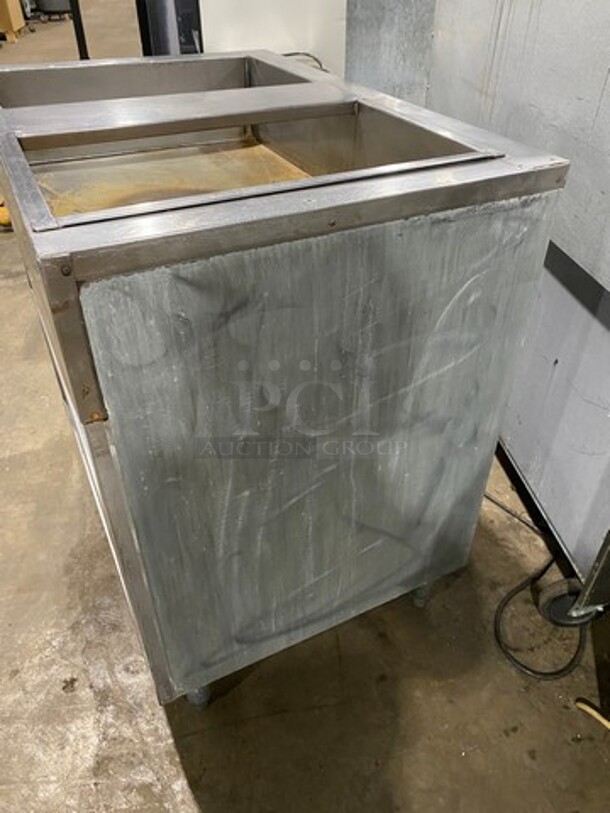 All Stainless Steel Commercial Natural Gas Powered 2 Well Steam Table! With Underneath Storage Space! On Legs! - Image 2 of 8