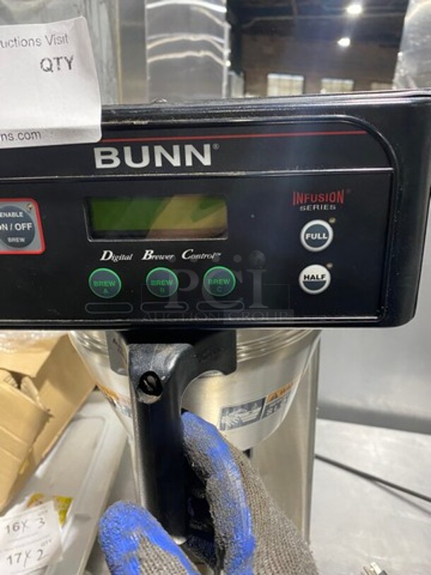 Bunn Commercial Countertop Coffee Brewing Machine! With Hot Water Dispenser! All Stainless Steel! Model: ICBDV SN: ICB0026445 120V 60HZ 1 Phase - Image 8 of 10