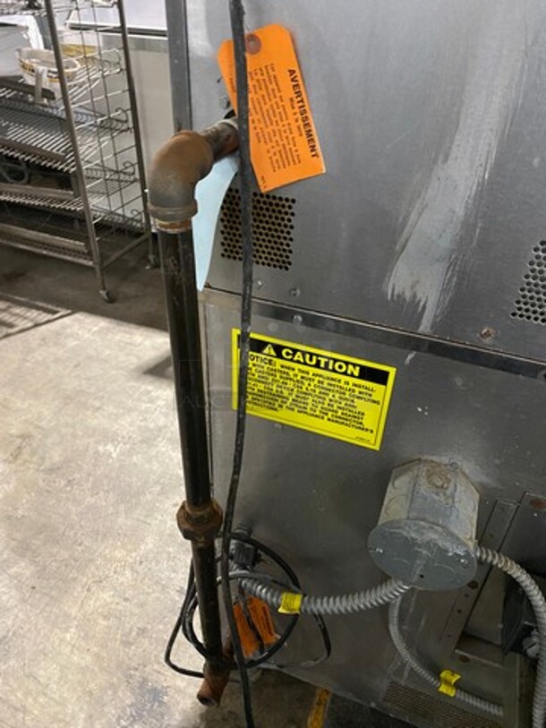 Vulcan Commercial Natural Gas Powered Double Deck Convection Oven! With View Through Door! Metal Oven Racks! All Stainless Steel! On Legs! 2x Your Bid Makes One Unit! WORKING WHEN REMOVED! Model: VC4GD64 SN: 481582088 - Image 8 of 12