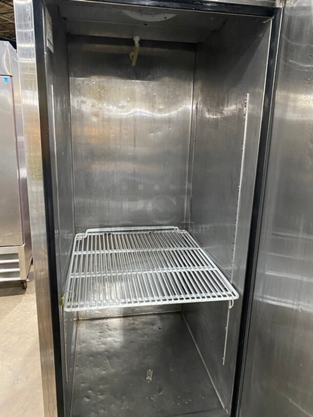 Atosa Commercial Single Door Reach In Freezer! All Stainless Steel! With Poly Coated Racks! On Casters! 115V 1 Phase! Model: MBF8501 SN: MBF8501140615C4010! - Image 4 of 9