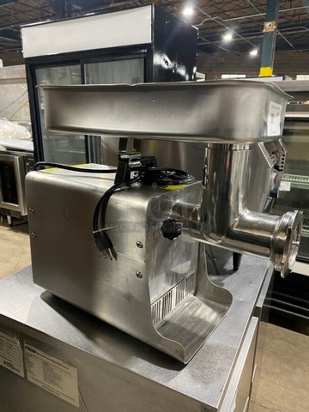 LEM Commercial Countertop Electric Powered Meat Grinder! All Stainless Steel! Model: 1781 120V - Image 3 of 8