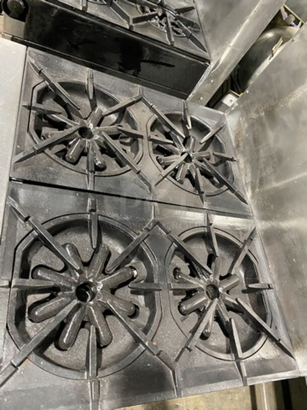 Garland Natural Gas Powered Heavy Duty Wide Series 4 Burner Range! With Full Size Oven!  - Image 5 of 9
