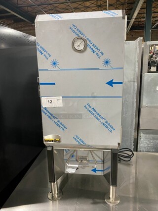 WOW! NEW! Silver King Commercial Countertop Refrigerated Milk Dispenser! Stainless Steel Body! On Legs! Model: SKMAJ1CAM3 SN: FMDP201168A 230V