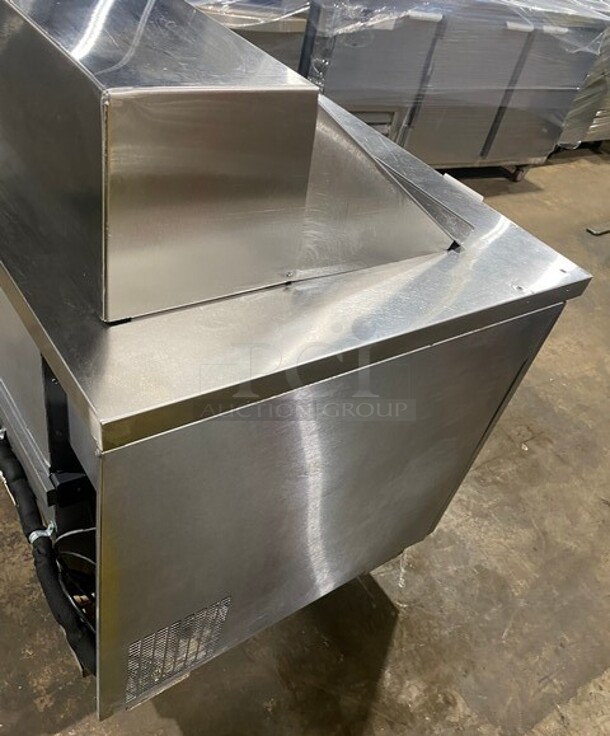 Randell Commercial Refrigerated Mega Top Sandwich Prep Table! With 2 Door Underneath Storage! All Stainless Steel! On Casters! MODEL 9030k-513 SN: W17942791 115V 1PH - Image 4 of 8