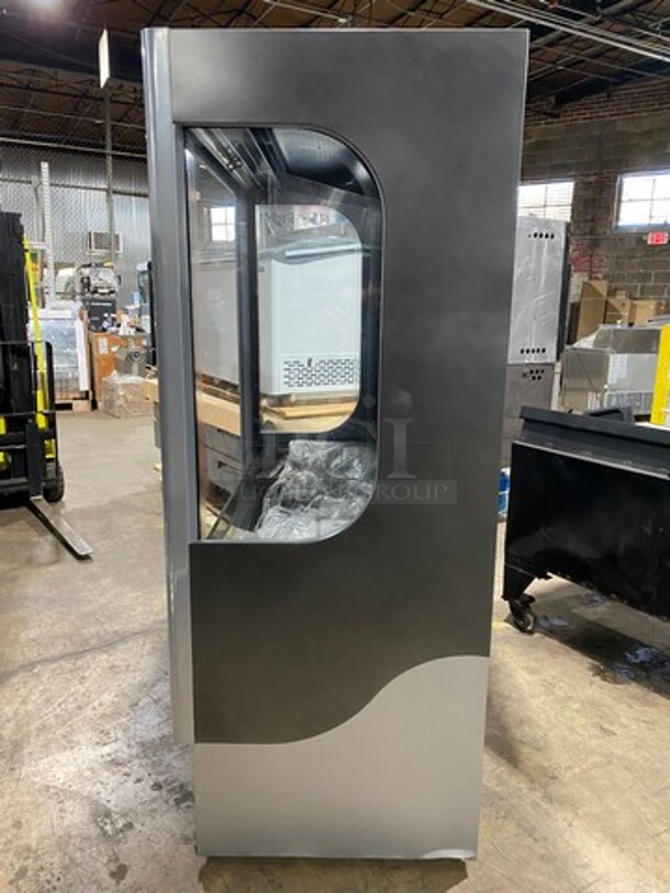 NICE! NEW! SCRATCH-N-DENT! Ojeda Commercial Refrigerated Open Grab-N-Go Case Merchandiser! With View Through Sides! Model: ALPA120H SN: 002261930621A 120V 60HZ 1 Phase - Image 2 of 12