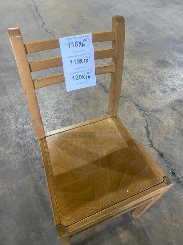 Wooden Dining Height Chairs! 6x Your Bid - Image 6 of 6