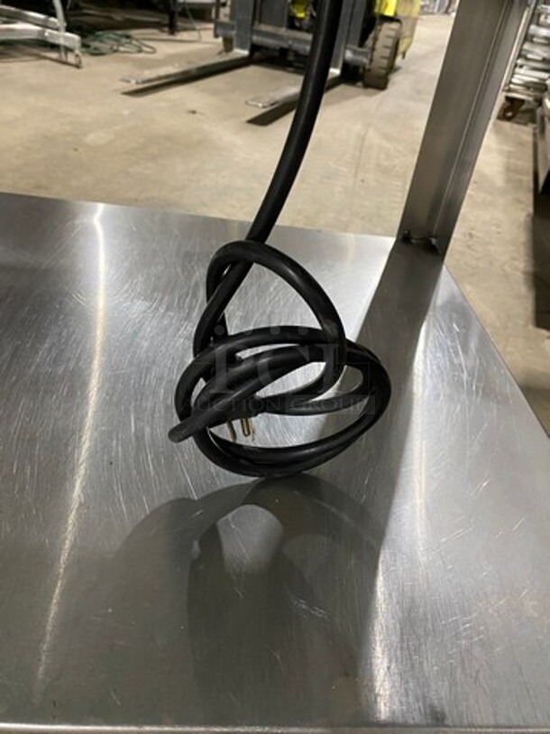 BK Resources Commercial Electric Powered 3 Well Steam Table! With Sneeze Guard! With Storage Space Underneath! All Stainless Steel! On Legs! Model: STE3120 120V 60HZ 1 Phase - Image 9 of 9