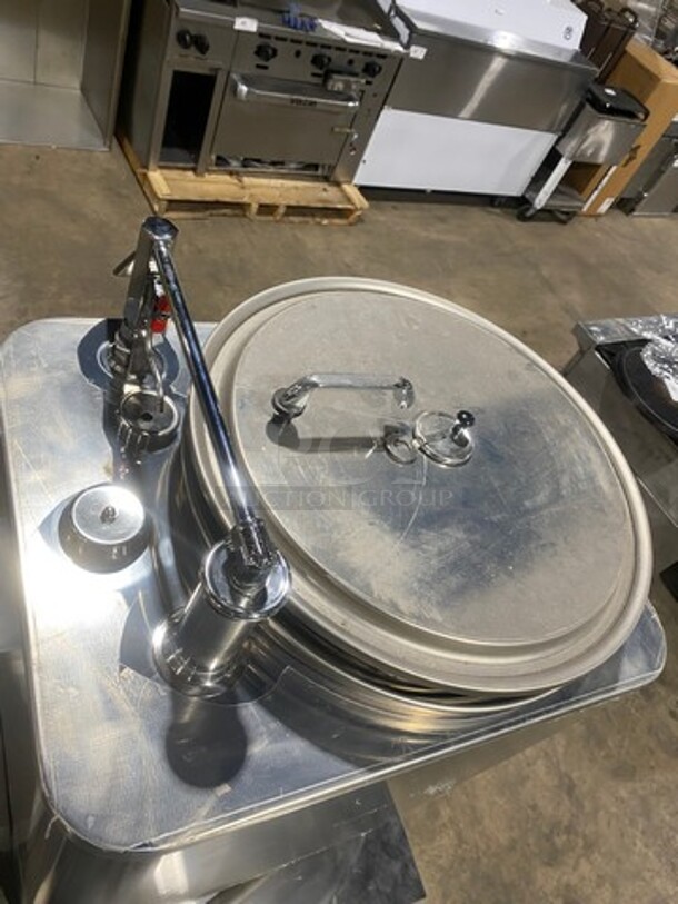 Grindmaster Commercial Countertop Single Space Saver Coffee Urn! With Hot Water Line! Stainless Steel! On Small Legs! Model: 8116 - Image 5 of 11