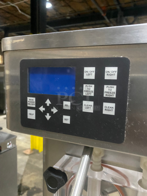 NICE! Stoelting Commercial Air Cooled 2 Flavor Soft Serve Ice Cream/Yogurt Machine! All Stainless Steel! On Casters! Model: F231309I2AD1 SN: 4209206J 208/240V 3 Phase - Image 7 of 10