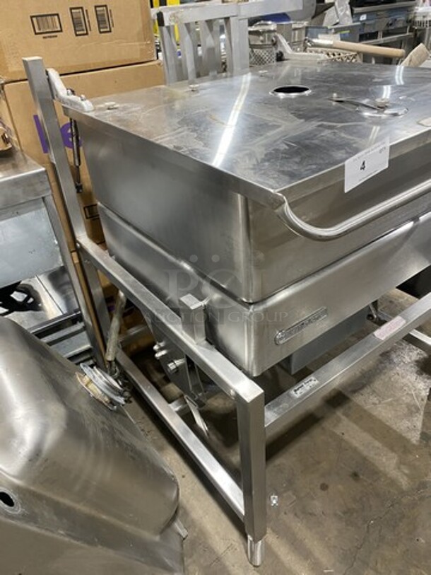 Market Forge All Stainless Steel Electric Powered Tilted Braising Pan/Skillet! Serial 209041! 208V! On Legs!  - Image 2 of 10