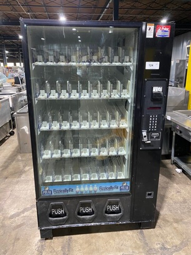 Dixie Narco Commercial Drink Vending Machine! With Bill And Coin Acceptor! Model: DN2054 SN: 11608 120V 60HZ 1 Phase