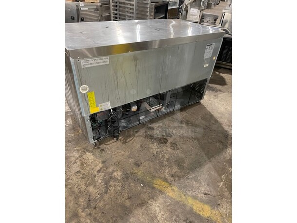 Maxx Cold Commercial Double Door Lowboy/ Worktop Cooler! With Poly Coated Rack! Solid Stainless Steel! On Casters! Model: MXCR60UA SN: 8218185 115V 60HZ 1 Phase - Image 3 of 12