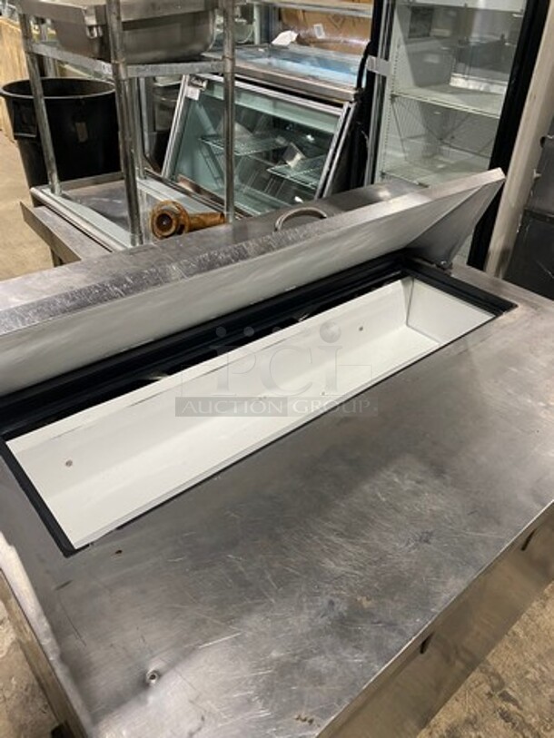 True Commercial Refrigerated Sandwich Prep Table! With 2 Door Underneath Storage Space! Poly Coated Racks! All Stainless Steel! On Casters! Model: TSSU4812 SN: 7399392 115V 60HZ 1 Phase - Image 5 of 11