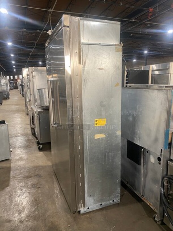 Viking Upright Half Cooler Half Freezer Combo Unit! With Poly Coated Racks And Shelves! All Stainless Steel!
 - Image 3 of 11