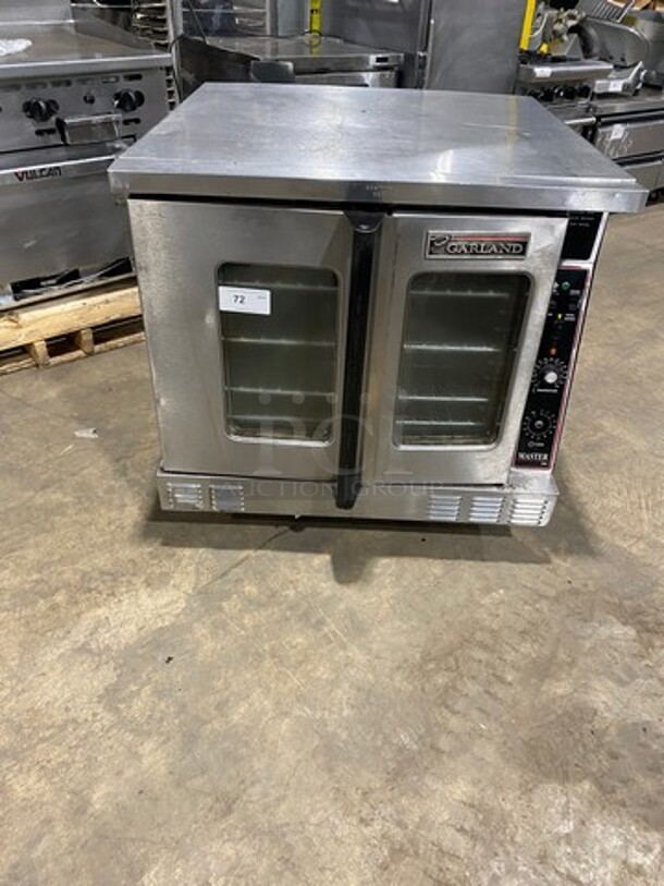 Sweet! Garland Master 200 SERIES Commercial Natural Gas Powered Convection Oven! With View Through Doors! Metal Oven Racks! All Stainless Steel!