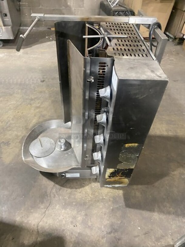 Inoksin Natural Gas Powered Infared 5 Burner Gyro Machine! All S.S.!  - Image 5 of 9