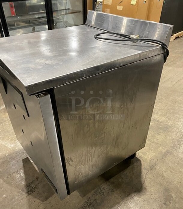 True Commercial Single Door Lowboy/Worktop Freezer! With Back Splash! All Stainless Steel! Model: TWT27F SN: 8587390 115V 60HZ 1Ph - Image 4 of 8
