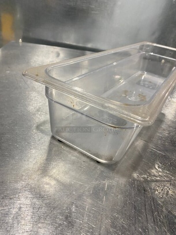 Rubbermaid Clear Poly Food Pan! 2/4x4"! 3x Your Bid! - Image 3 of 4