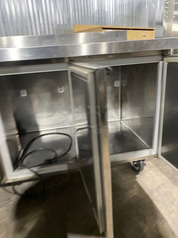 Electrolux Commercial 3 Door Lowboy/ Worktop Blast Chiller! With Black Splash! All Stainless Steel! On Casters! - Image 6 of 9