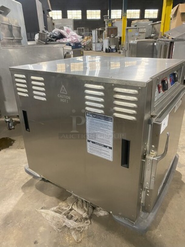 Fantastic! 2018 LATE MODEL! Metro Insulated All Stainless Steel Food Warming Cabinet! Model C593L-SFS-U! 120V 1 Phase! On Casters! Working When Removed!   - Image 2 of 8
