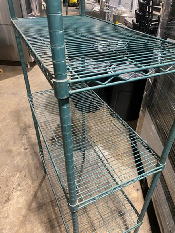 Metro 4 Tier Shelf! On Legs! BUYER MUST DISMANTLE! PCI CANNOT DISMANTLE FOR SHIPPING! PLEASE CONSIDER FREIGHT CHARGES! - Image 5 of 7