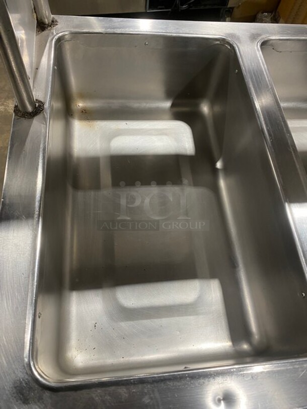 NICE! Seco Electric Powered All Stainless Steel 4 Compartment Steam Table! With Sneeze Guard!On Casters! - Image 5 of 9