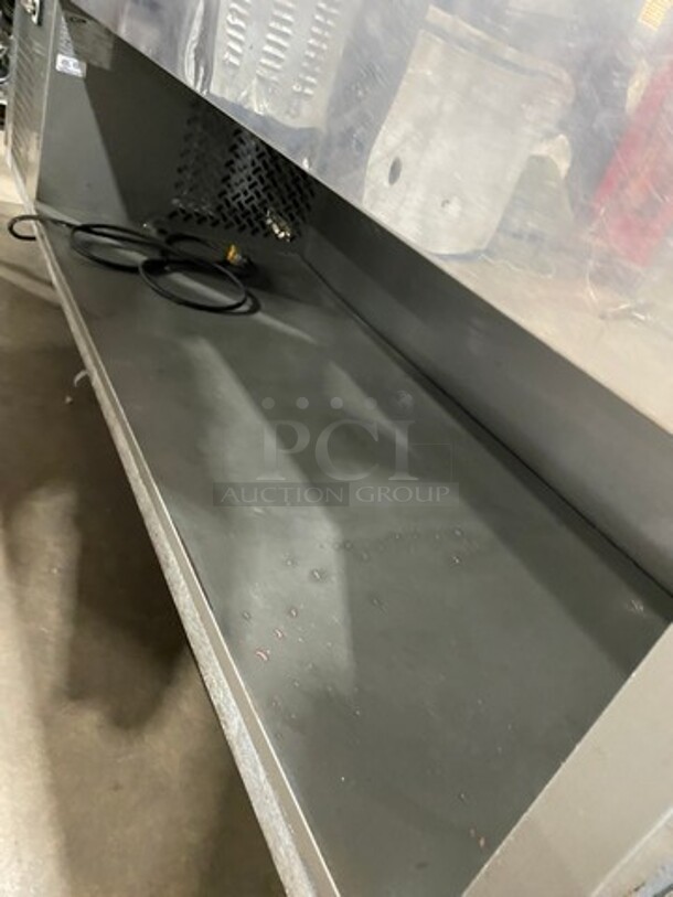 Ciam Commercial Refrigerated Sandwich Prep Station! With Sneeze Guard! With Commercial Cutting Board! With Underneath Storage Space! All Stainless Steel! Model: F83S3RV200 SN: SN2758PC 120V 60HZ 1 Phase! Working When Removed! - Image 8 of 11