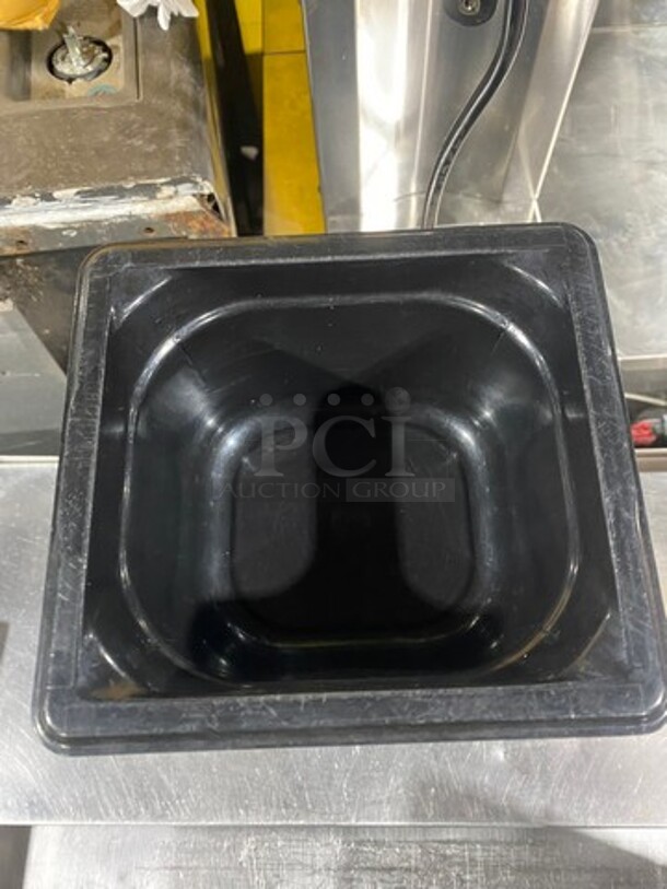 Vollrath Black Poly 1/6x4" Food Containers! 10x Your Bid! - Image 3 of 7