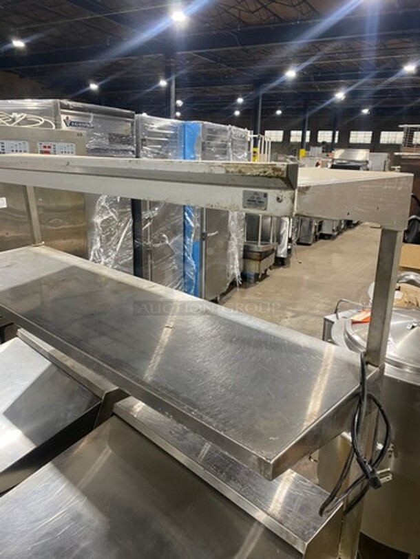 Continental Commercial Refrigerated Sandwich Prep Table! With Double Over Head Shelf! With 2 Door Underneath Storage Space! With Poly Coated Racks! All Stainless Steel! Model: SW6024M Serial 15713729! 115V 1Phase! On Casters!
 - Image 10 of 10