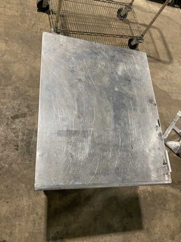 L & J Solid Stainless Steel Work Top/ Prep Table! With Storage Space Underneath! On Legs! - Image 5 of 7