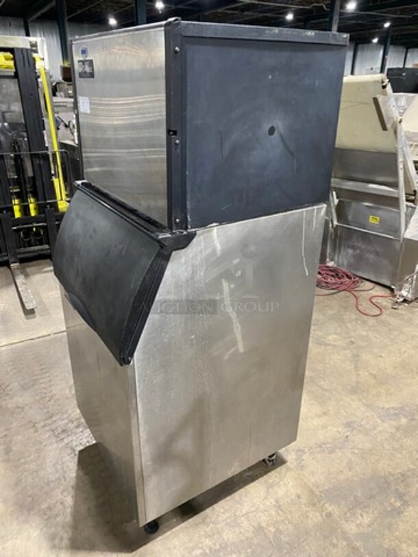 Ice-O-Matic Commercial Ice Maker Machine! With Commercial Ice Bin! All Stainless Steel! On Legs! Model: ICE0606HT4 SN: 11061280012971 208/230V 60HZ 1 Phase - Image 2 of 5