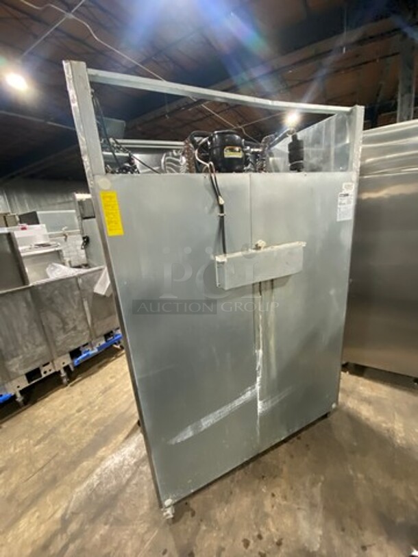 Central Commercial 2 Door Reach In Refrigerator! With Poly Coated Racks! All Stainless Steel! On Casters! Model: 69K032 SN: 440211 115V 60HZ 1 Phase - Image 4 of 10