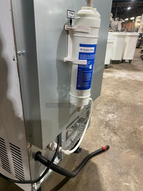 LATE MODEL! 2020 Coldline Commercial Undercounter Ice Maker Machine! All Stainless Steel! On Legs! WORKING WHEN REMOVED! Model: ICE120 115V - Image 9 of 10