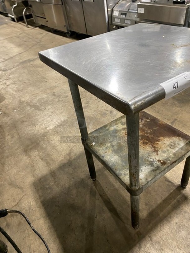 All Stainless Steel Commercial Work/Prep Table! With Underneath Storage Space! On Legs! - Image 2 of 6