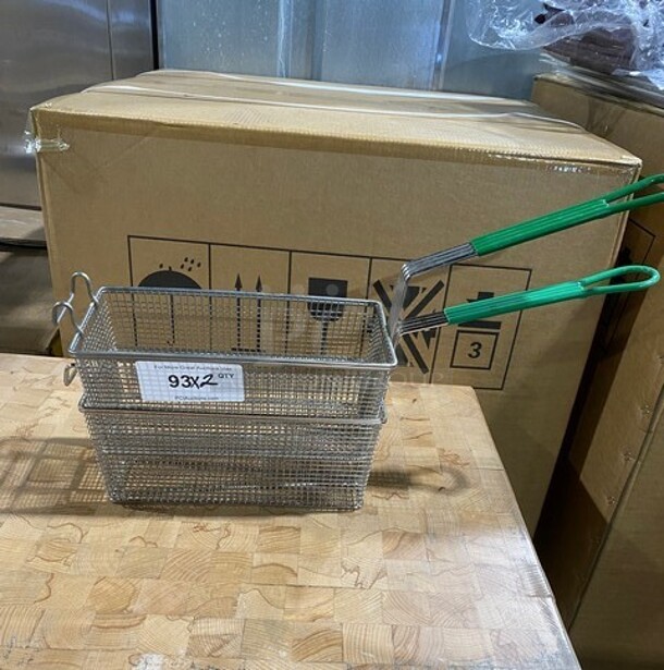 Brand New Stainless Steel Frying Baskets! 2x Your Bid! - Image 1 of 7