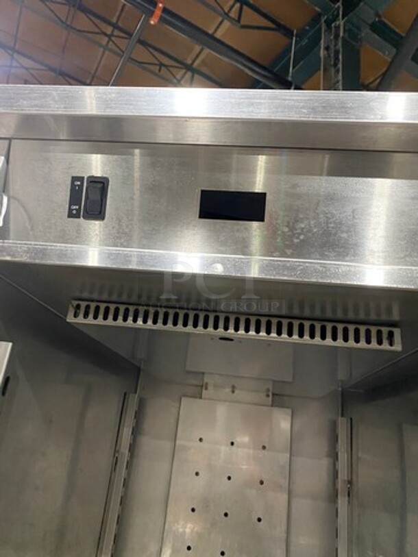 SWEET! LATE MODEL! 2015 FWE Electric Powered Food Warming Cabinet! With Solid Split Door! All Stainless Steel! On Casters! Model: TST16CHP SN: 154334202 120V 60HZ 1 Phase - Image 7 of 8